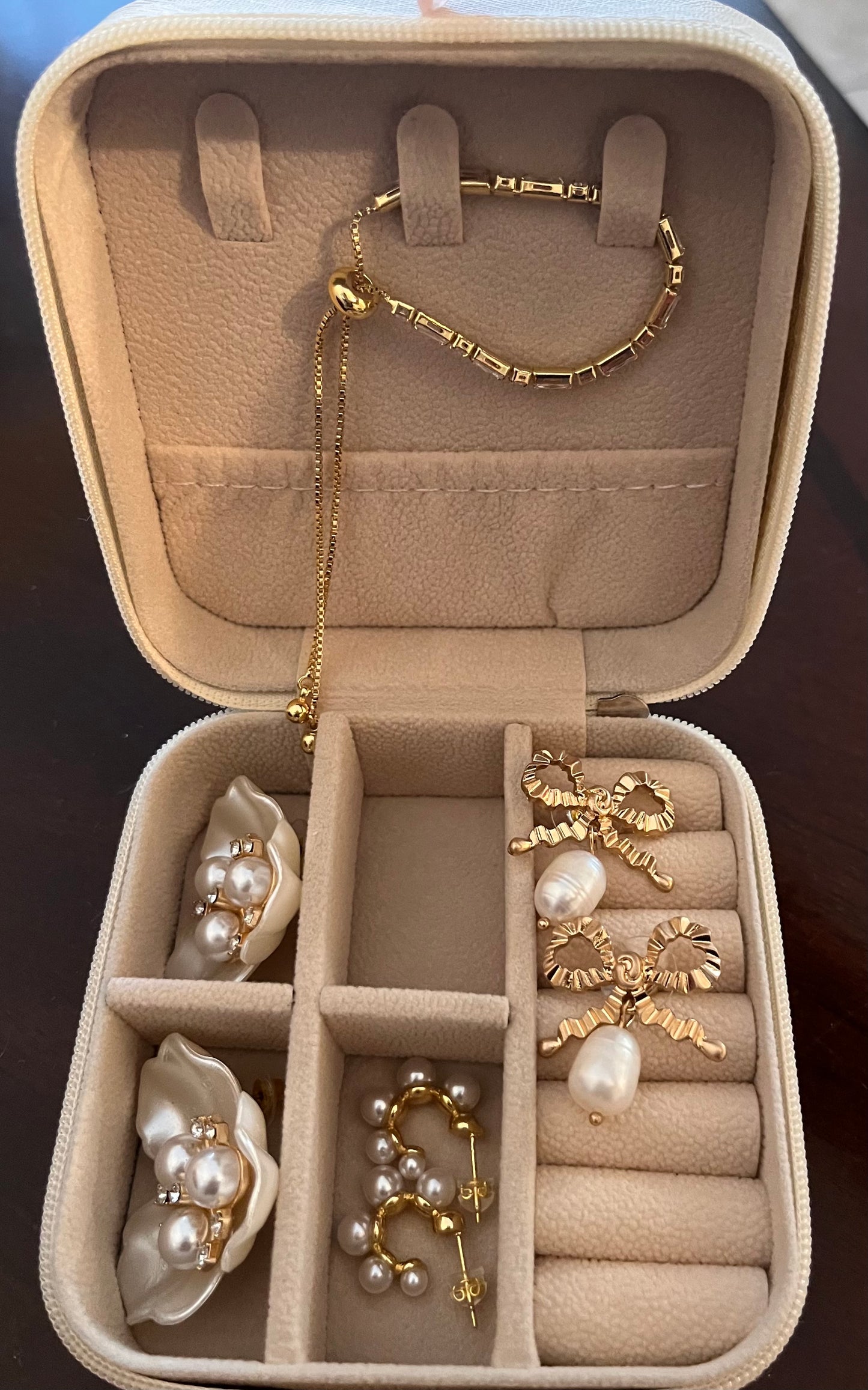 Vegan Leather Jewelry Case