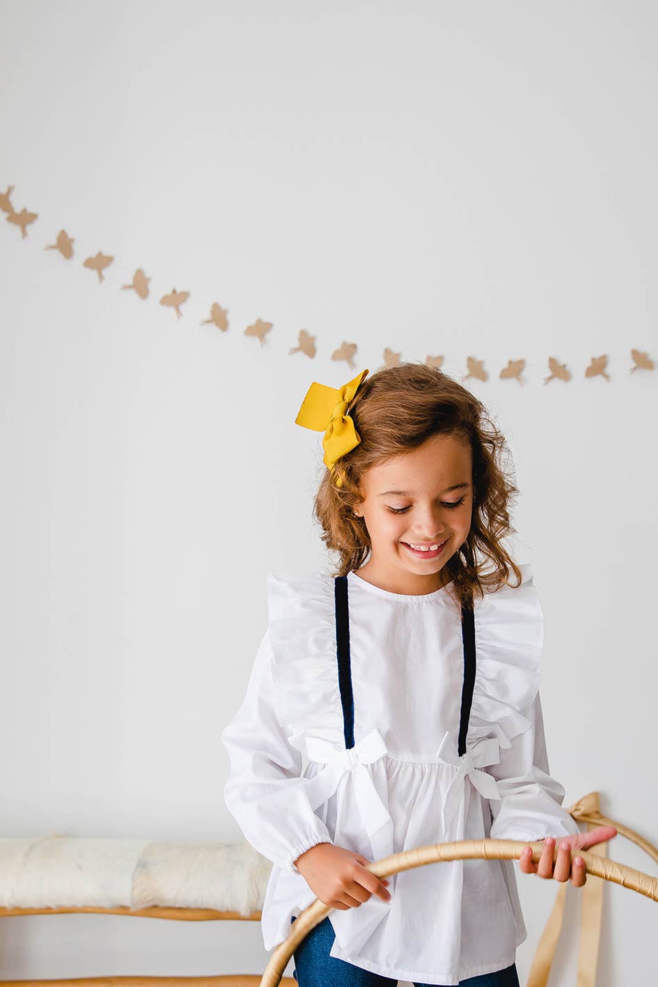 Blue Velvet Applique Tunic: 2 years