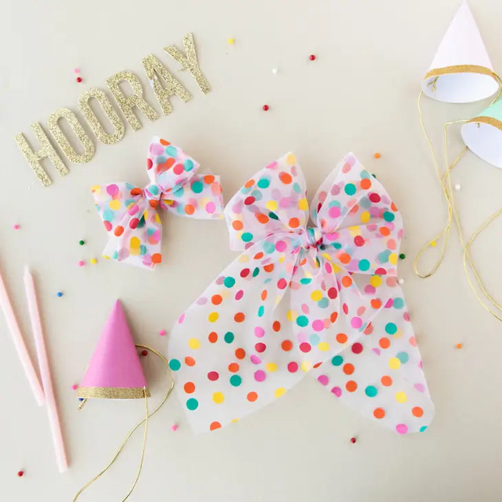 Confetti Tulle Statement Bow