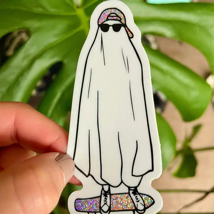 Skater Ghost Sticker