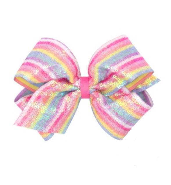 Sequined Stripe Bow - Addison Lane