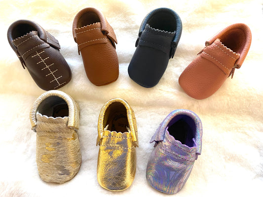 Metallic Moccasins