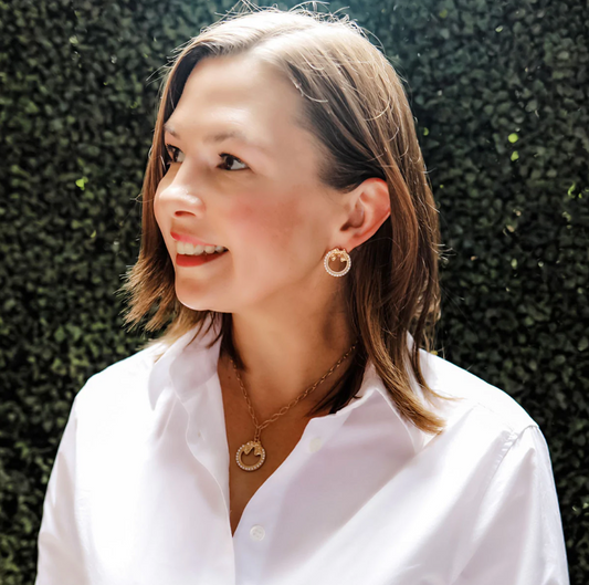 Rowen Pearl Bow Stud Earrings