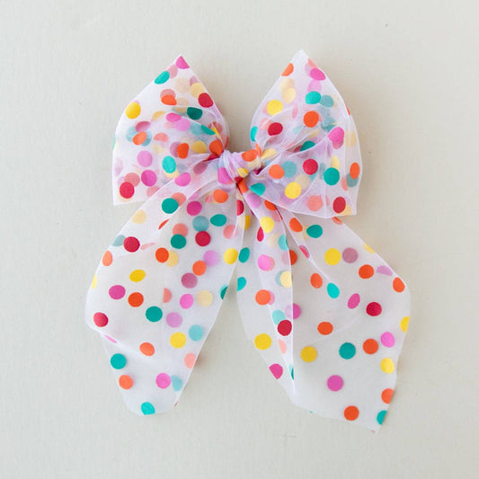 Confetti Tulle Statement Bow