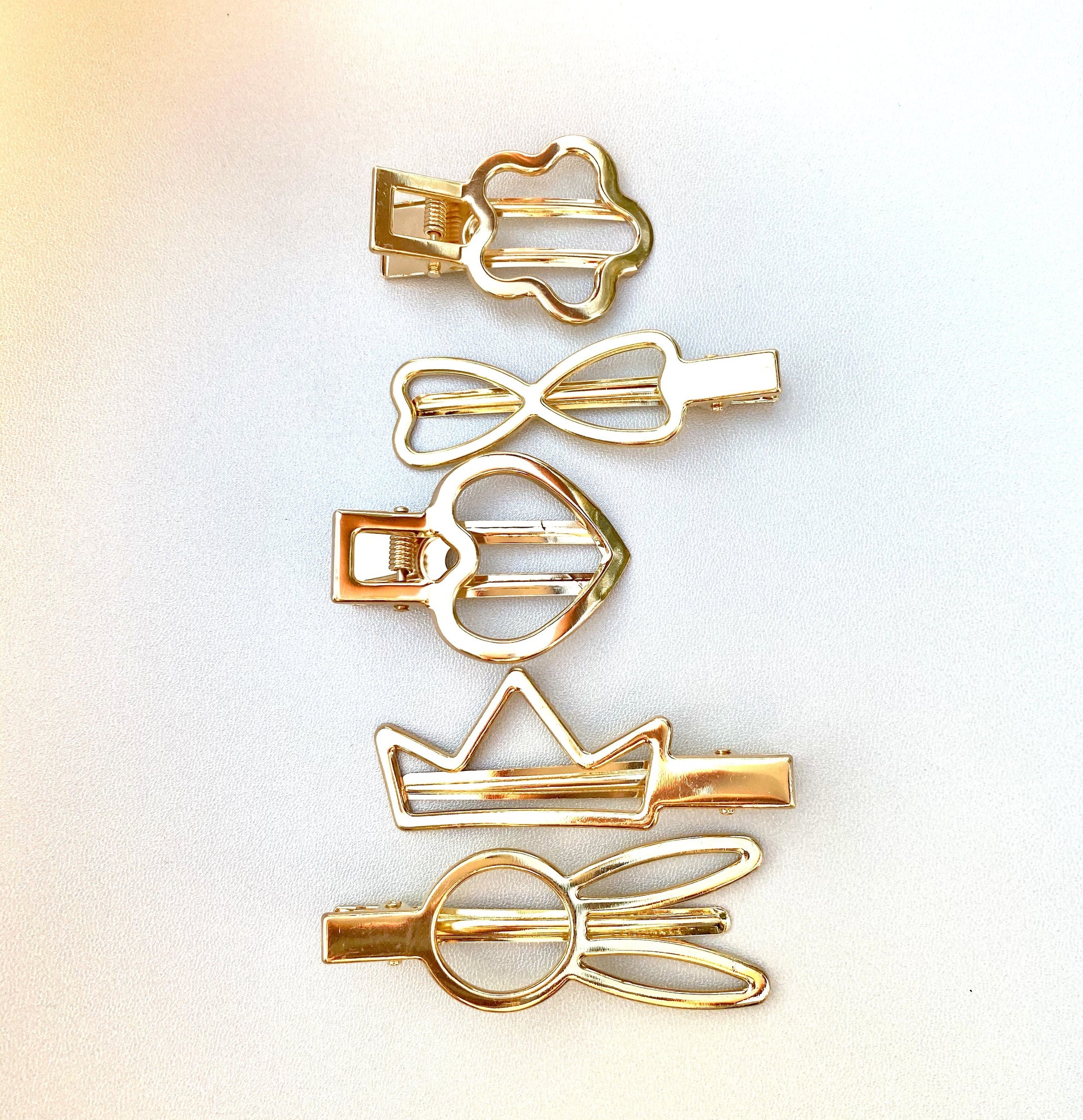 Set of 5 Gold Clips - Addison Lane