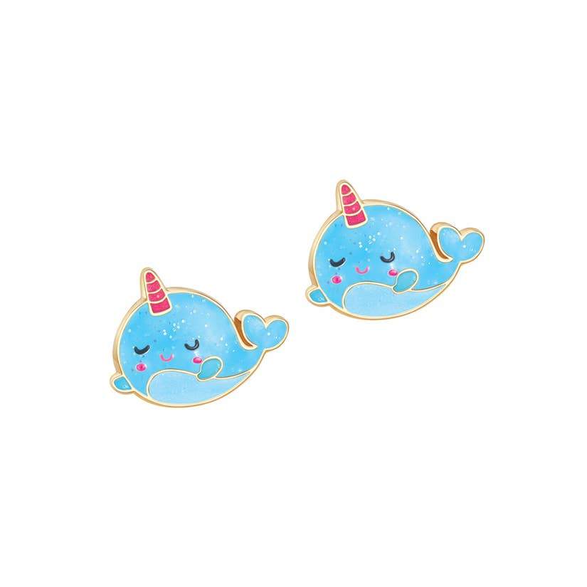 Mystic Narwhal Whale Cutie Studs - Addison Lane