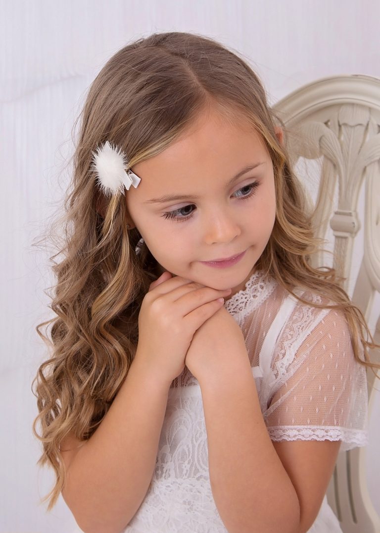 Off White Pom Pom Clip - Addison Lane