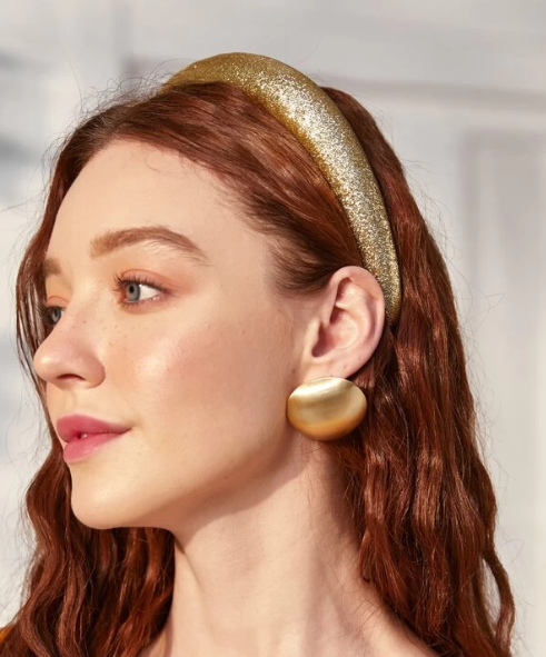 Glam Gold Padded Headband