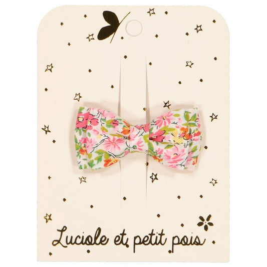 Barrette petit noeud double - Hannah Rose-rose