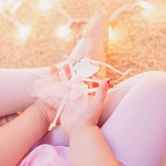 Rose Gold Ballerina Christmas Ornament - Addison Lane
