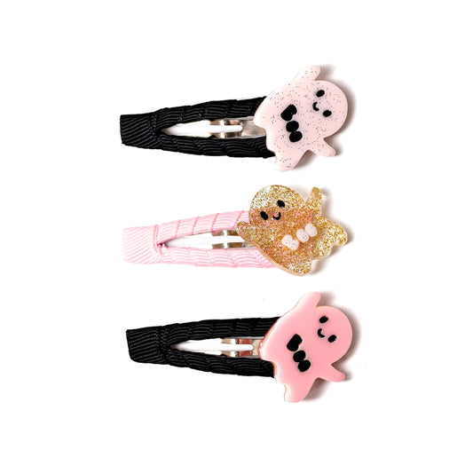 Pink + Black Ghost Snap Clip - Addison Lane