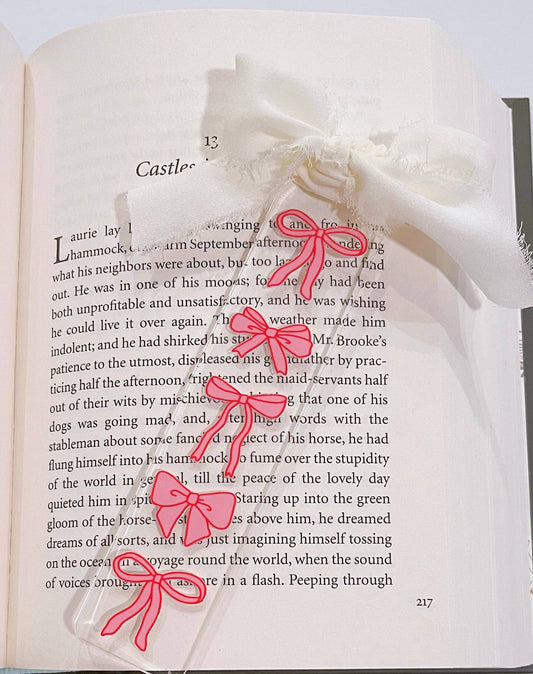 Bow Acrylic Bookmark