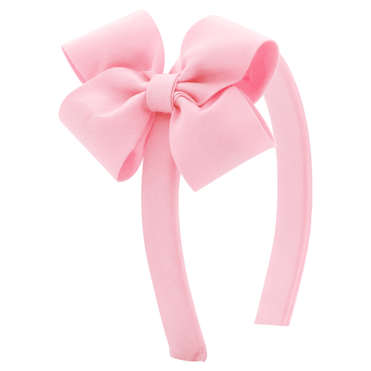 Perfectly Pink Double Looped Cotton Headband