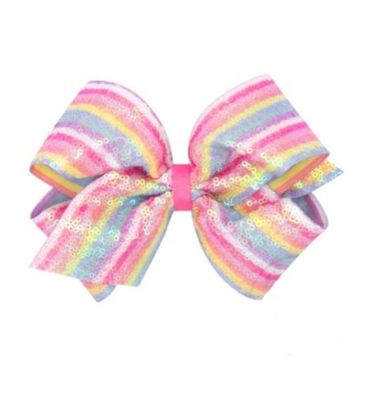 Sequined Stripe Bow - Addison Lane
