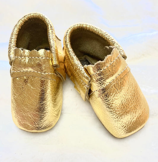 Metallic Moccasins