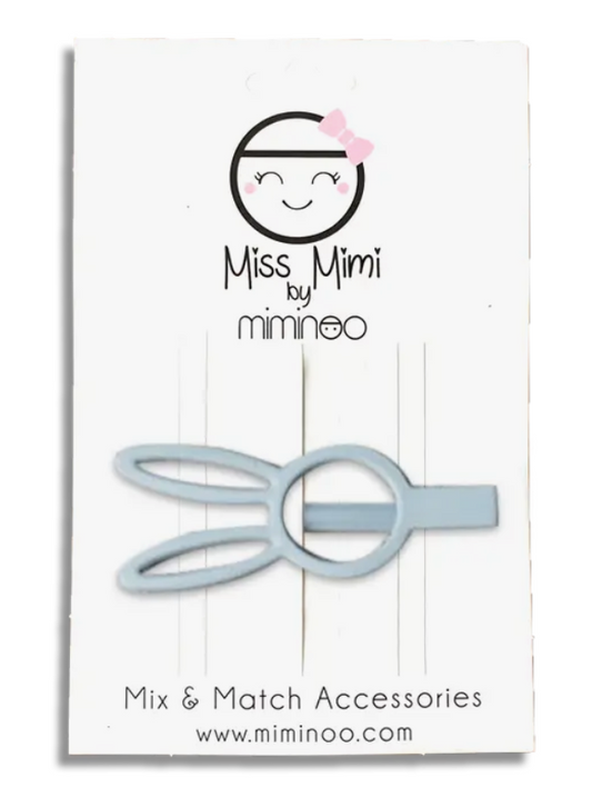 Light Grey Bunny Clip