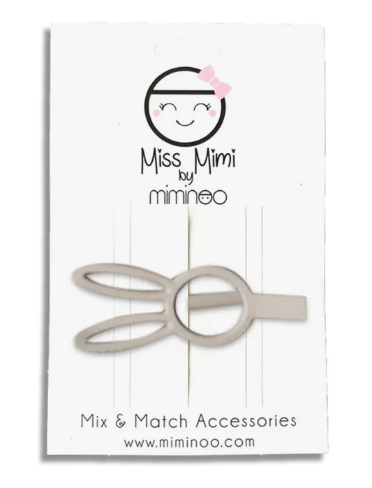 Almond Bunny Hair Clip