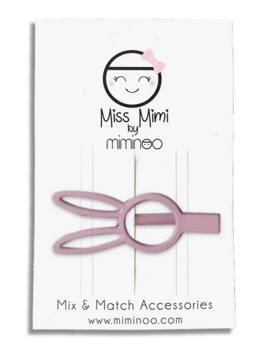 Rose Pink Bunny Clip
