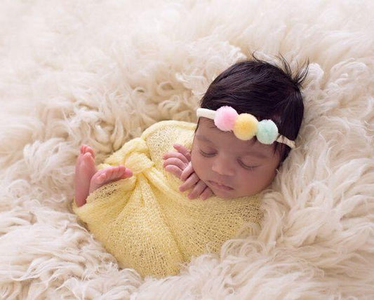 Sherbert Pom Pom Nylon Headband - Addison Lane