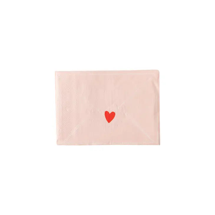 Valentine Love Note Shaped Napkin