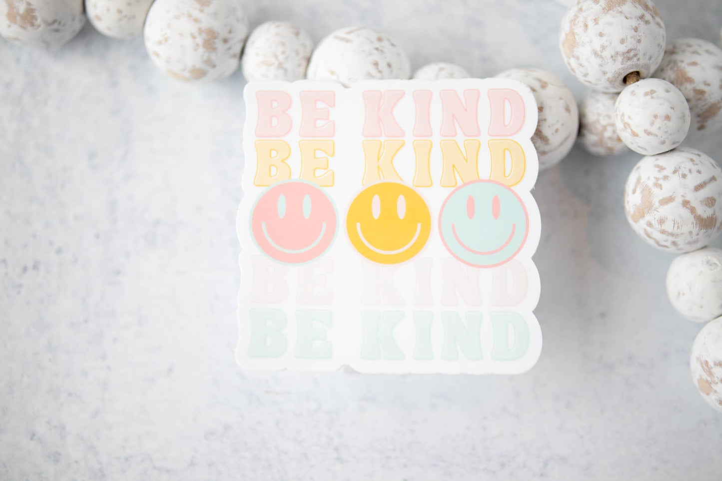 Be Kind Smiley Face 3'' Sticker