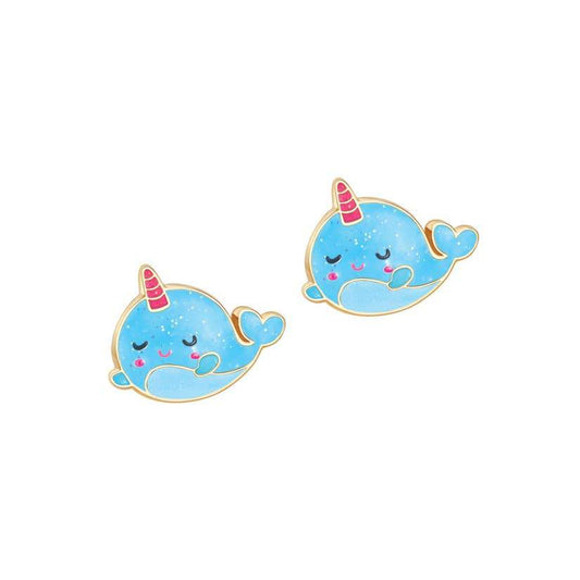 Mystic Narwhal Whale Cutie Studs - Addison Lane